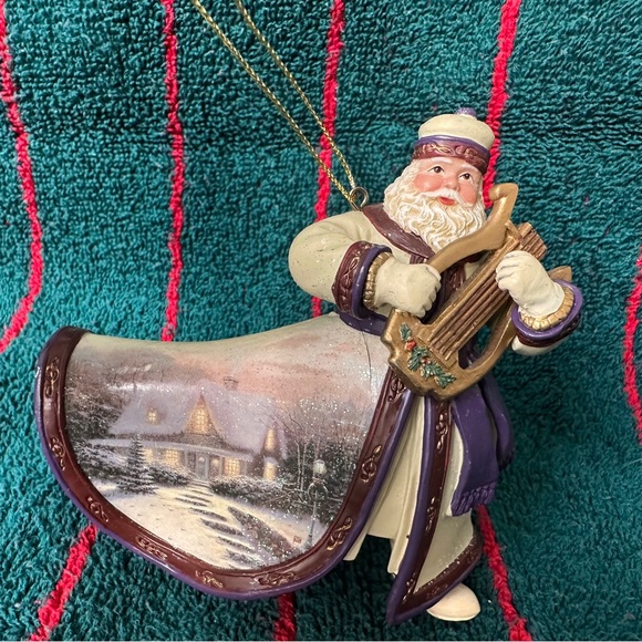 VTG 2003 Ashton Drake Thomas Kinkade Christmas Santa Ornament “Silent Night” - Picture 1 of 10